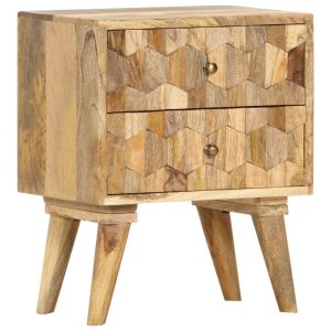 Davidson Bedside Cabinet 40x30x50 cm Solid Mango Wood
