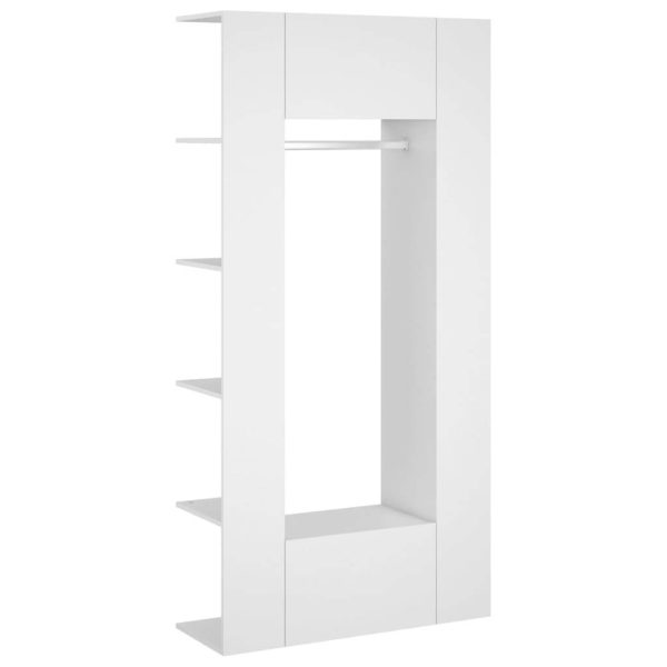Hallway Cabinets 2 pcs White Engineered Wood