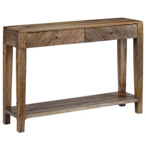 Console Table Solid Wood Vintage 118x30x80 cm