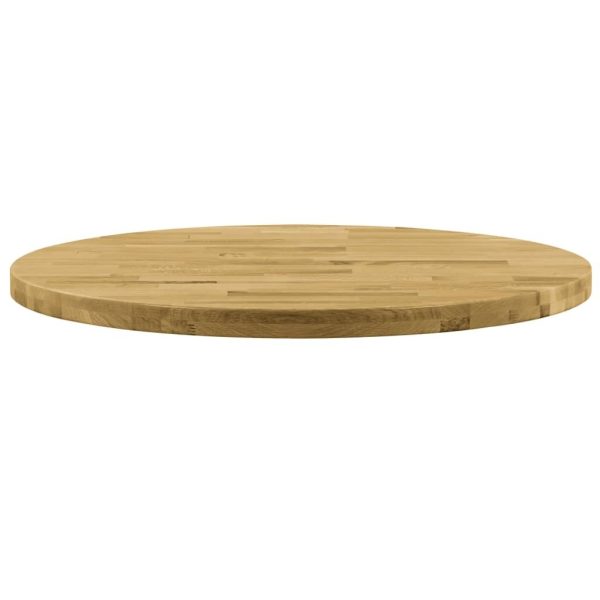 Table Top Solid Oak Wood Round
