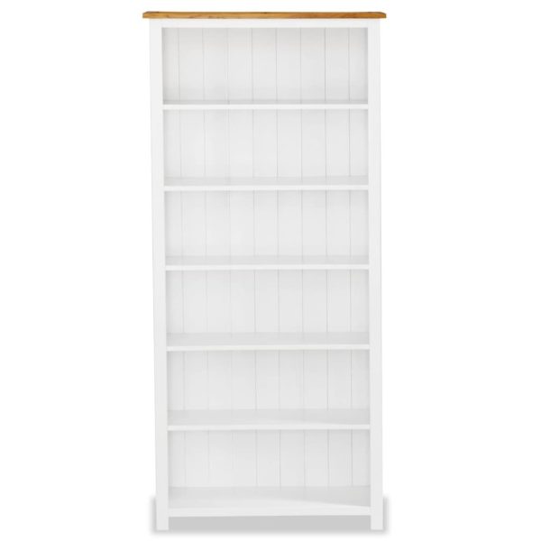 6-Tier Bookcase 80x23x180 Solid Wood