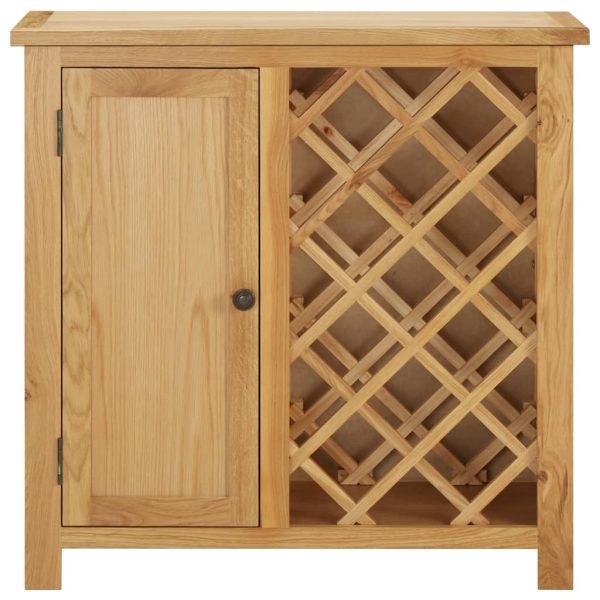 Wine Cabinet for 11 Bottles 80x32x80 cm Solid Wood