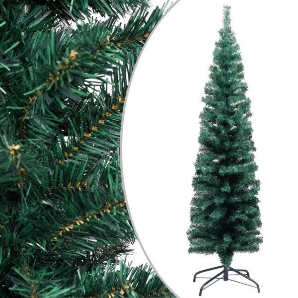 Slim Artificial Christmas Tree with LEDs&Ball Set