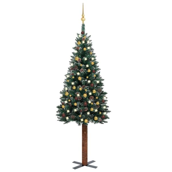 Slim Christmas Tree with LEDs&Ball Set