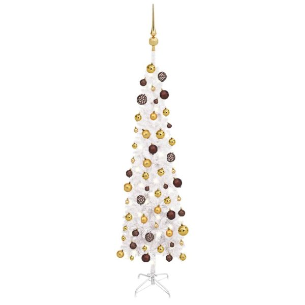 Slim Christmas Tree with LEDs&Ball Set