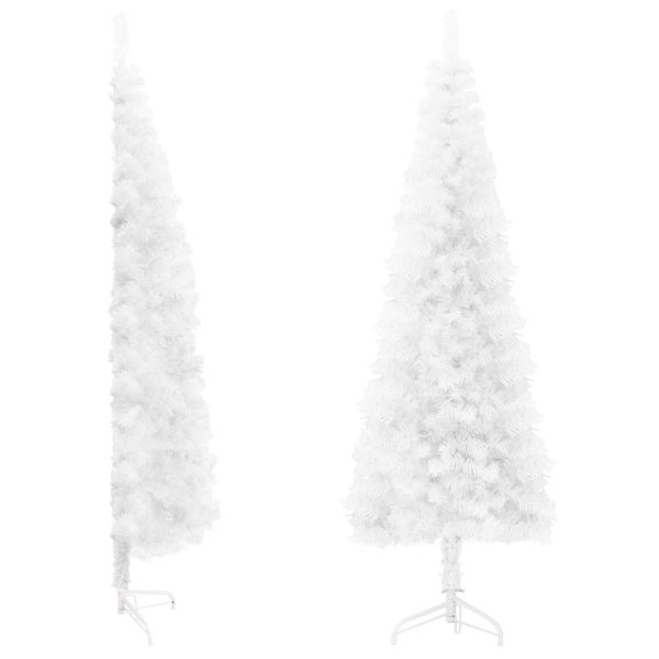 Slim Artificial Half Christmas Tree with Stand