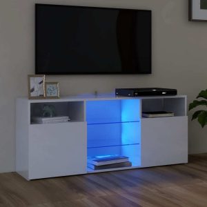 Penzance TV Cabinet with LED Lights 120x30x50 cm