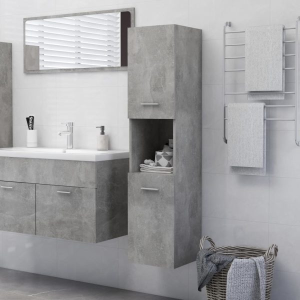 Bathroom Cabinet 30x30x130 cm Engineered Wood