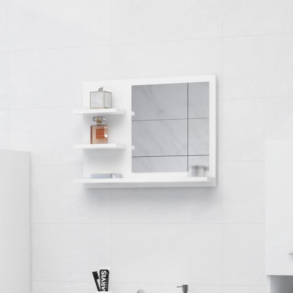 Bathroom Mirror 60×10.5×45 cm Engineered Wood