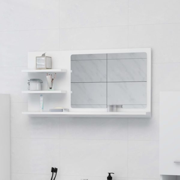 Bathroom Mirror 90×10.5×45 cm Engineered Wood