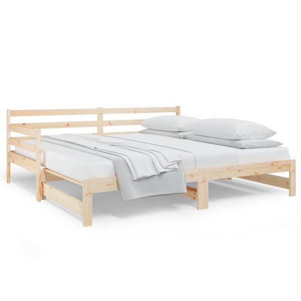 Creek Pull-out Day Bed 2x(92×187) cm Solid Wood Pine
