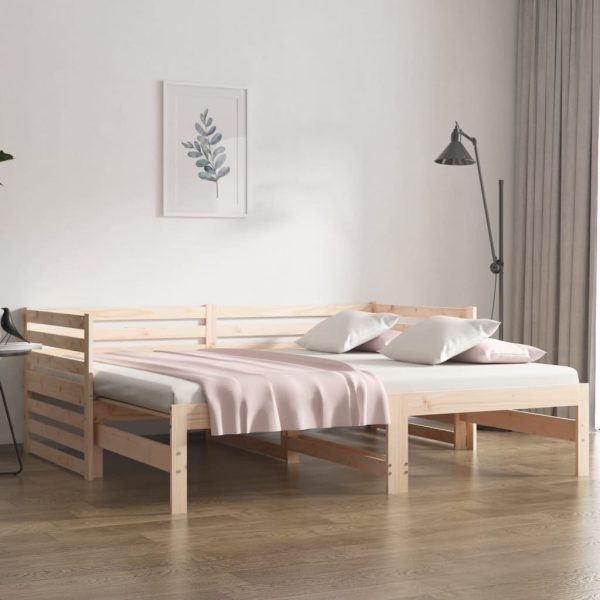 Harrison Pull-out Day Bed 2x(92×187) cm Solid Wood Pine