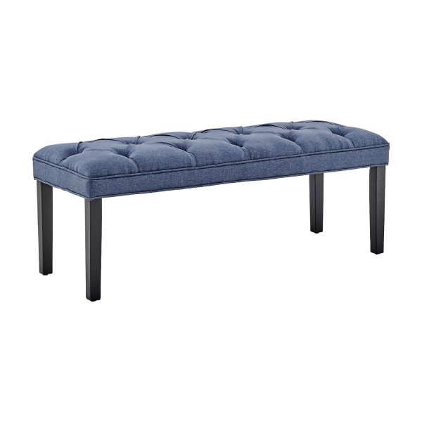 Cate Button-Tufted Upholstered Bench by Sarantino