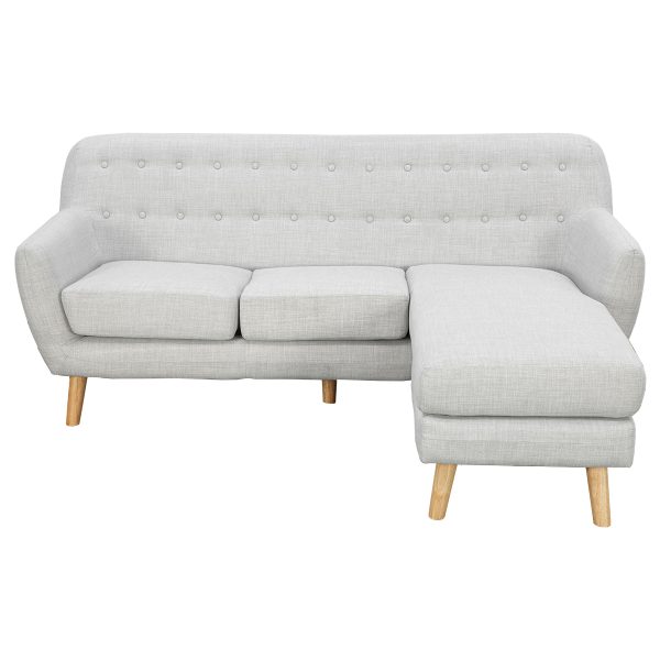 Buzzard Linen Corner Sofa Couch Lounge L-shaped with Chaise