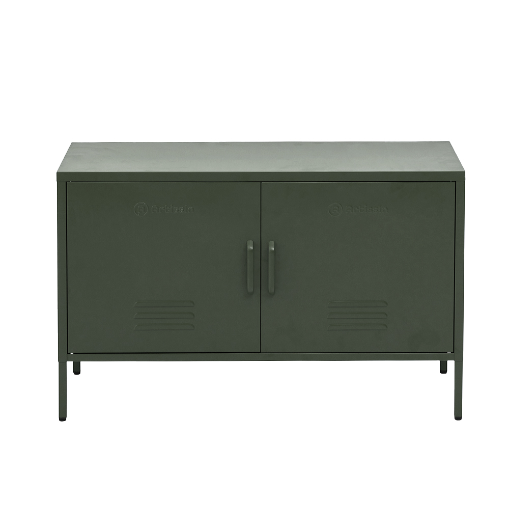 ArtissIn Buffet Sideboard Locker Metal Storage Cabinet – Green