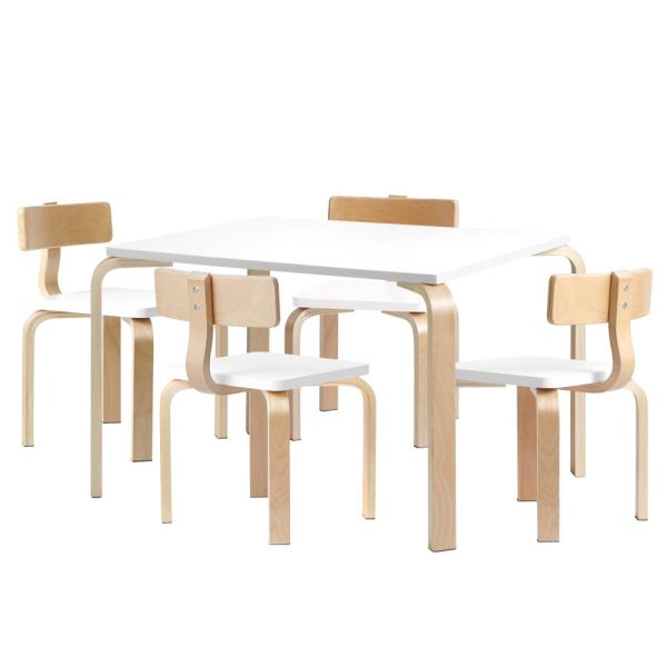 Nordic Kids Table Chair Desk Activity Study Play Children Modern