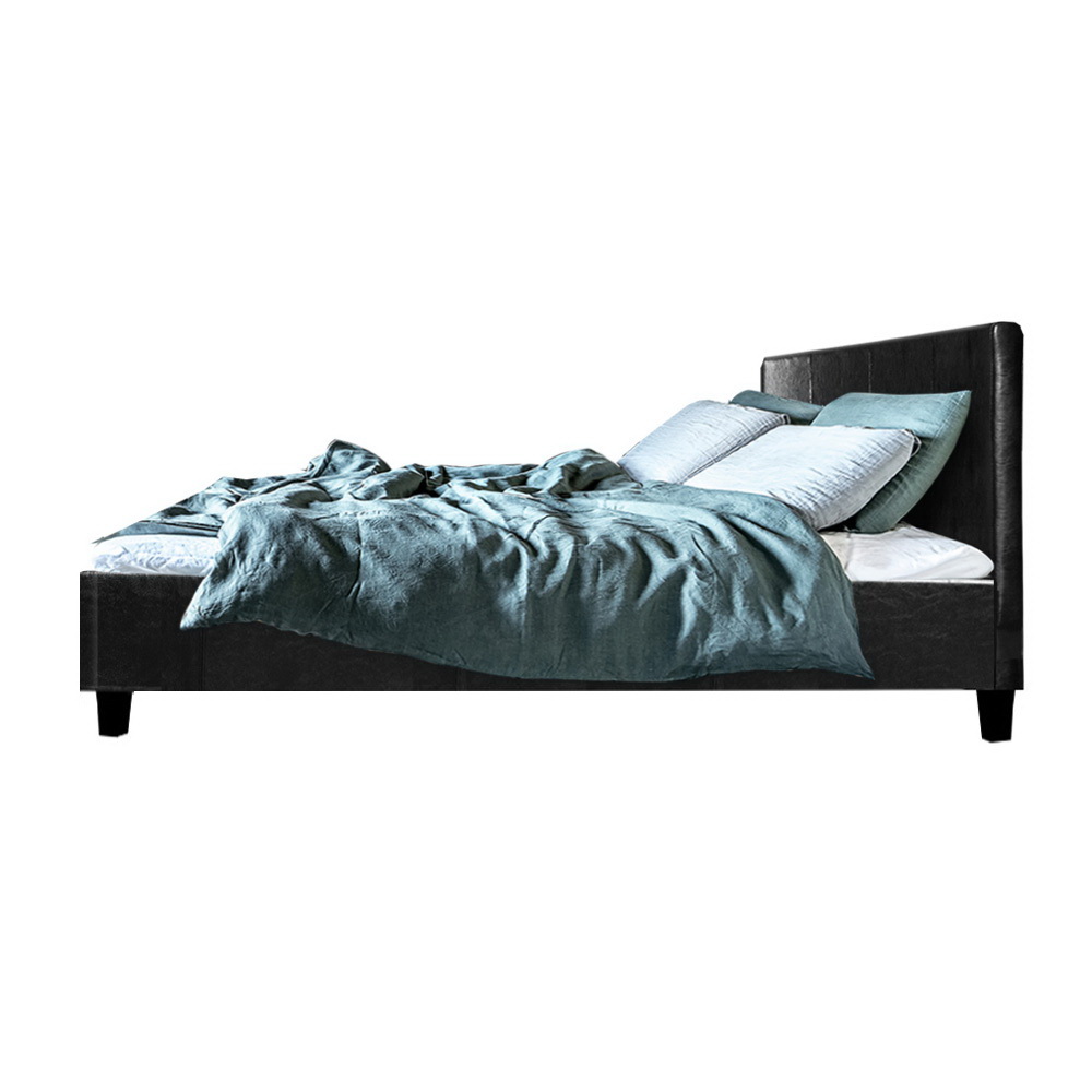 Artiss Neo Bed Frame Fabric – Black, DOUBLE