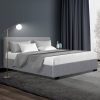 Artiss Nino Bed Frame Fabric – Grey, DOUBLE