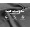 Artiss Pier Bed Frame Fabric – Grey, KING