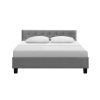 Artiss Vanke Bed Frame Fabric- Grey – QUEEN