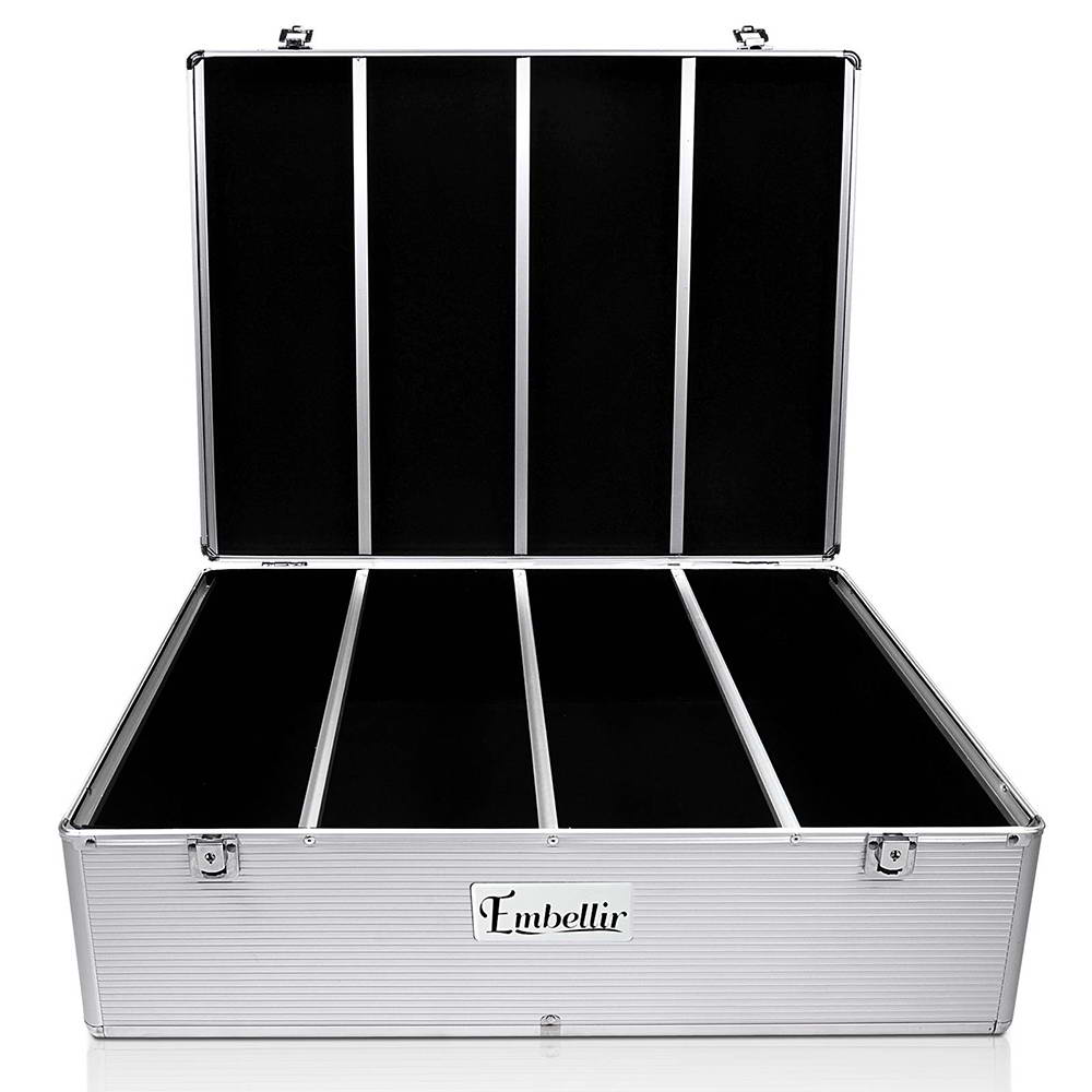 Embellir CD Case DVD Cases Storage Box Aluminium Case DVD Folders – 1000 Disk