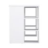 Artiss 3 Level Desk with Storage & Bookshelf – White