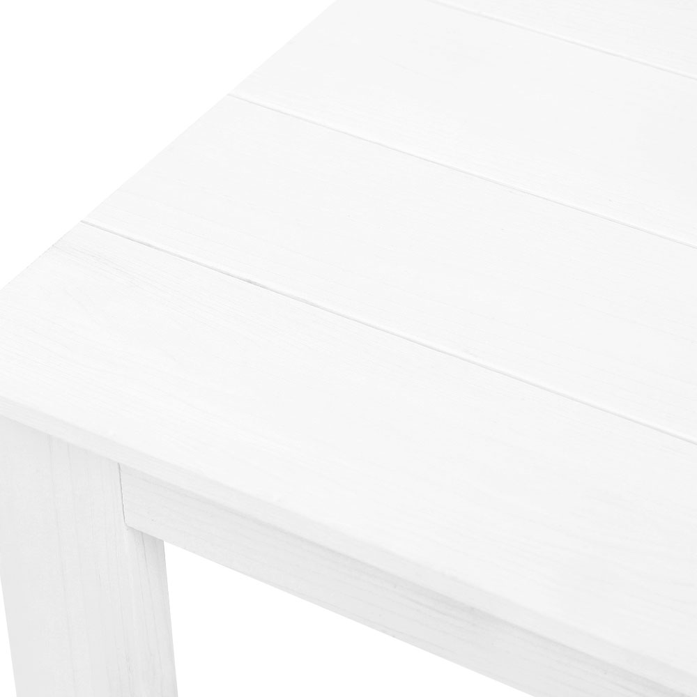 Gardeon Wooden Outdoor Side Beach Table – White