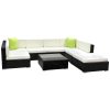Gardeon Sofa Set with Storage Cover Outdoor Furniture Wicker – 4 x Single Sofa + 2 x Corner Sofa + 1 x Table + 1 x Ottoman + 1 x storage cover