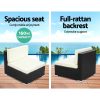 Gardeon Outdoor Furniture Sofa Set Wicker Rattan Garden Lounge Chair Setting – 3 x Single Sofa