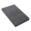 Giselle Bedding Folding Foam Mattress Portable Bed Mat Velvet – Dark Grey, DOUBLE