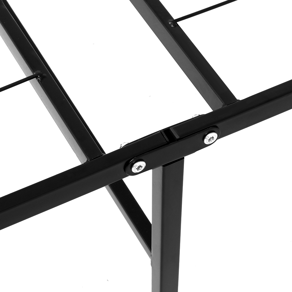 Artiss Folding Metal Bed Frame – Black – KING SINGLE