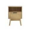 Artiss Bedside Tables Rattan Drawers Side Table Nightstand Storage Cabinet Wood – Model 1