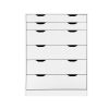 Artiss 6 Chest of Drawers Tallboy Dresser Table Storage Cabinet Bedroom – White
