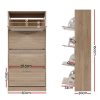 Artiss Shoe Cabinet Shoes Storage Rack Organiser 60 Pairs Shelf Drawer – Oak