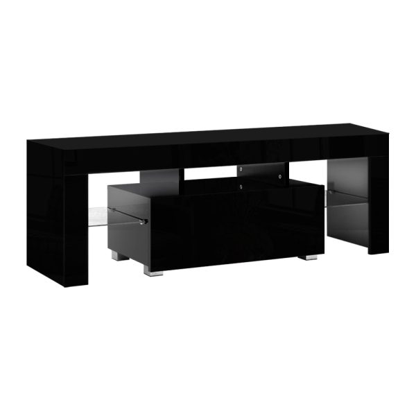 Eaton TV Cabinet Entertainment Unit Stand RGB LED Gloss Furniture 130cm