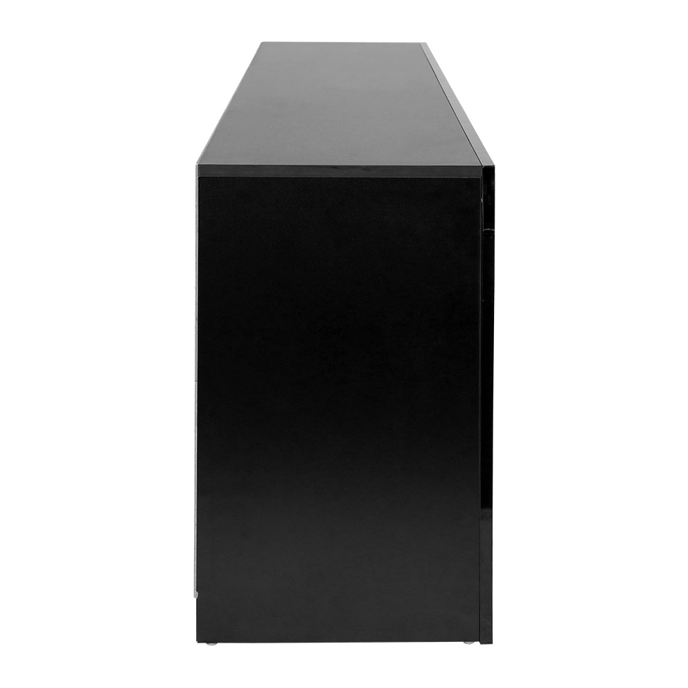 Artiss TV Cabinet Entertainment Unit Stand RGB LED Gloss Furniture 160cm – Black