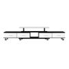 Artiss TV Cabinet Entertainment Unit Stand Wooden 160CM To 220CM Lowline Storage Drawers – Black and White