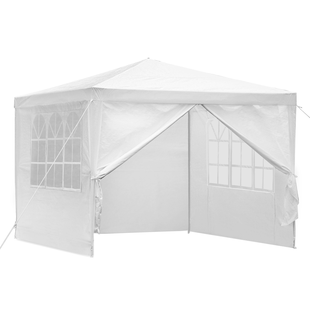 Instahut Gazebo 3×3 Outdoor Marquee Gazebos Wedding Party Camping Tent 4 Wall Panels