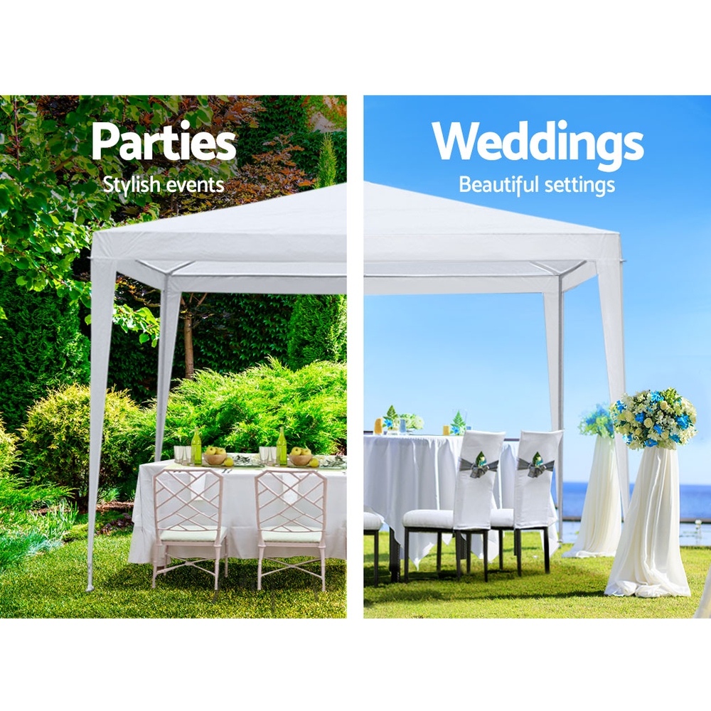 Wedding Gazebo Outdoor Marquee Party Tent Event Canopy Camping 3×3 White