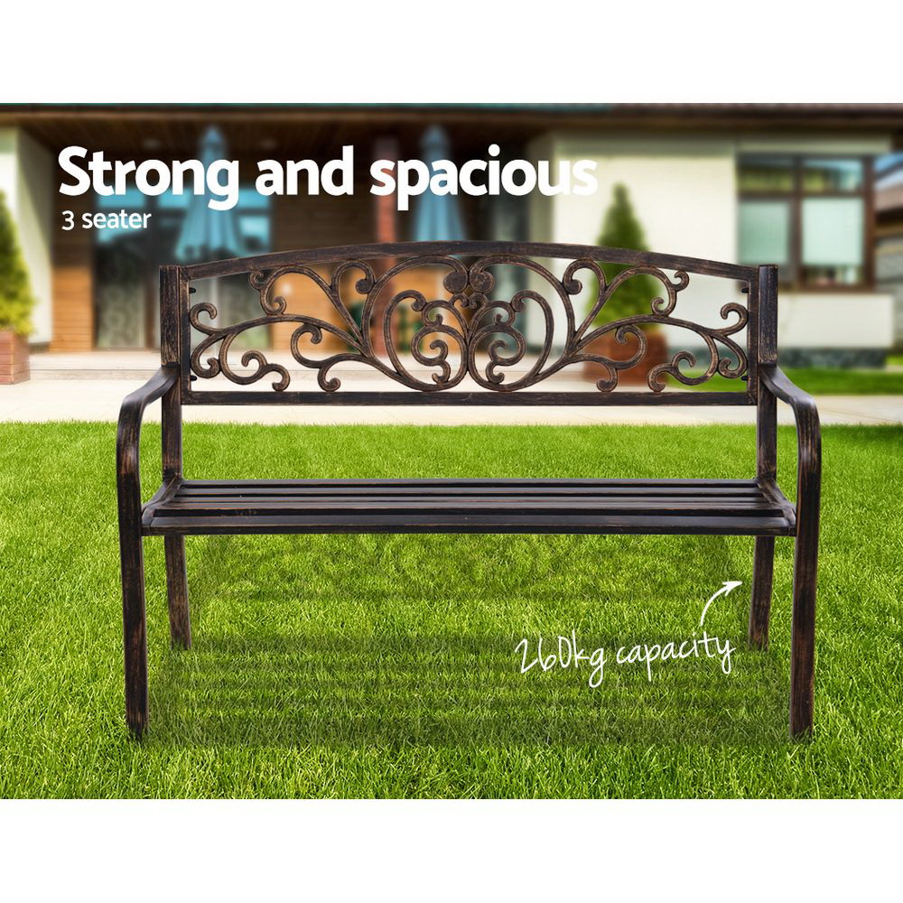 Gardeon Outdoor Garden Bench – Bronze