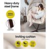 Gardeon Outdoor Furniture Egg Hammock Hanging Swing Chair Stand Pod Wicker – Latte