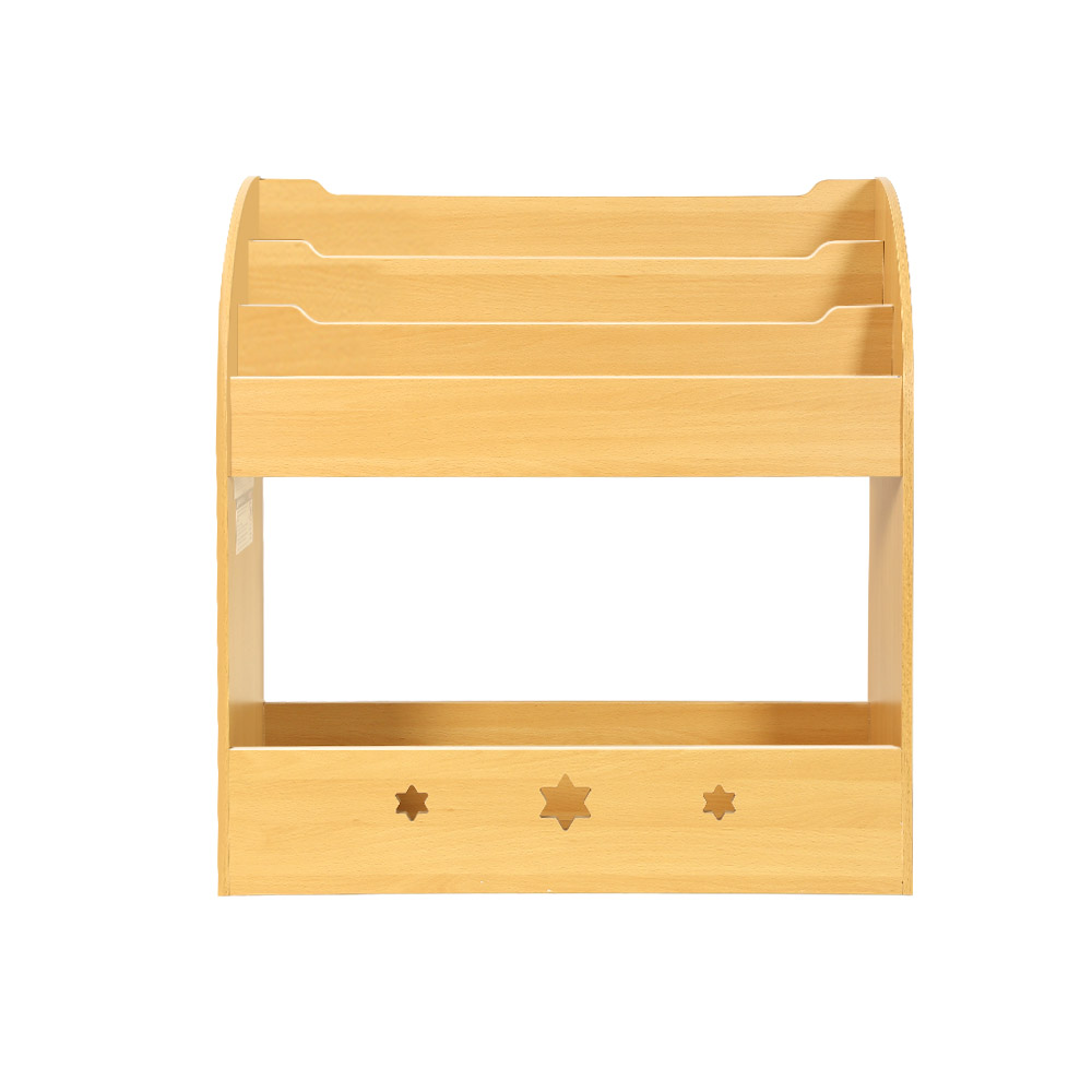 Keezi Kids Bookshelf Children Toys Storage Shelf Rack Organiser Bookcase Display – Wooden