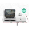 Artiss Laptop Table Desk Adjustable Stand With Fan – White