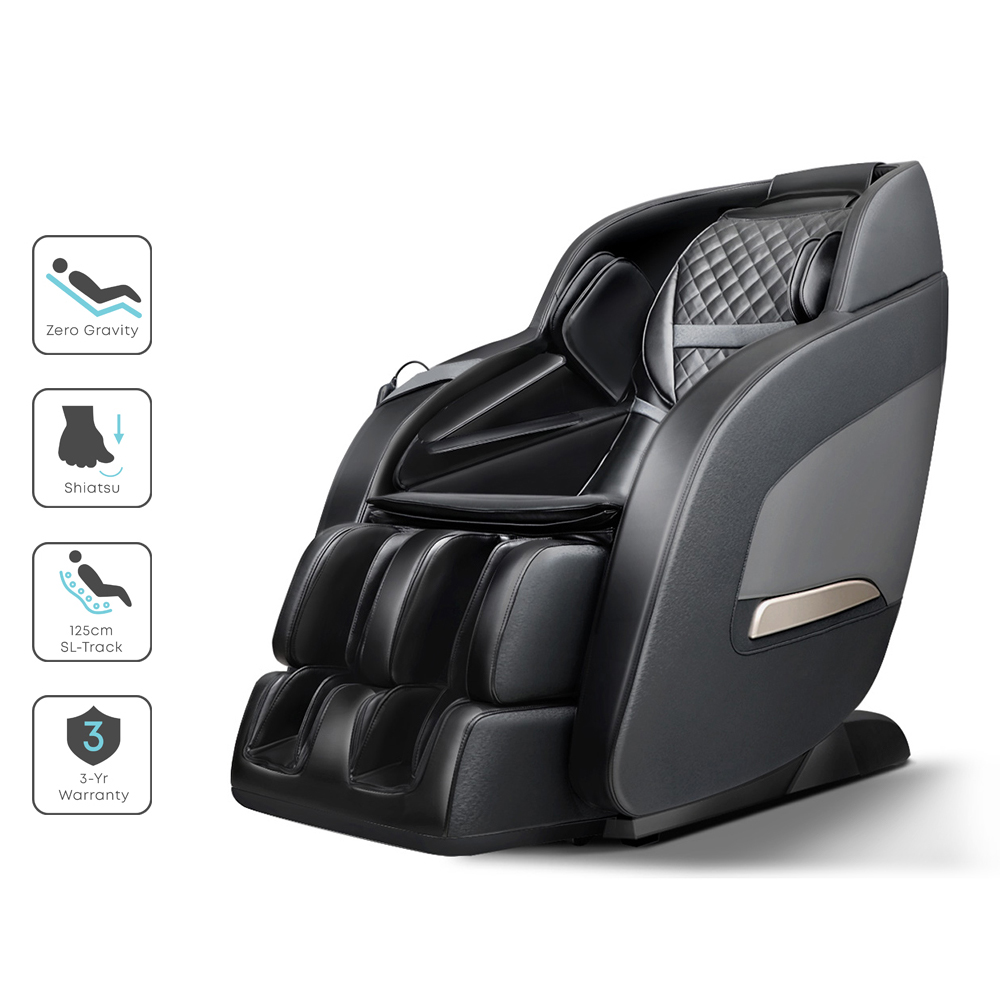 Livemor Electric Massage Chair Zero Gravity Recliner Shiatsu Heating Massager – Black