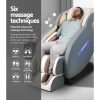 Livemor Electric Massage Chair SL Track Full Body Air Bags Shiatsu Massaging Massager – Cream