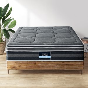 Giselle 35CM Mattress Bed 7 Zone Dual Euro Top Pocket Spring Medium Firm – QUEEN