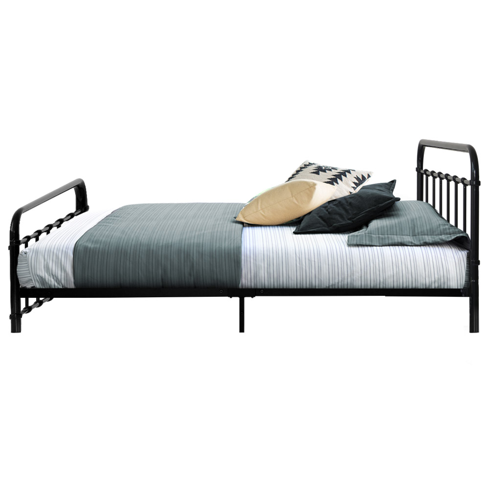 Artiss LEO Metal Bed Frame – Black, SINGLE