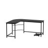 Artiss Corner Computer Desk L-Shaped Student Home Office Study Table Workstation – Black