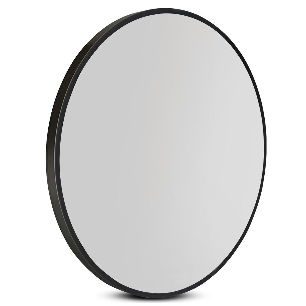 Embellir Round Wall Mirror Makeup Bathroom Mirror Frameless – 90 cm