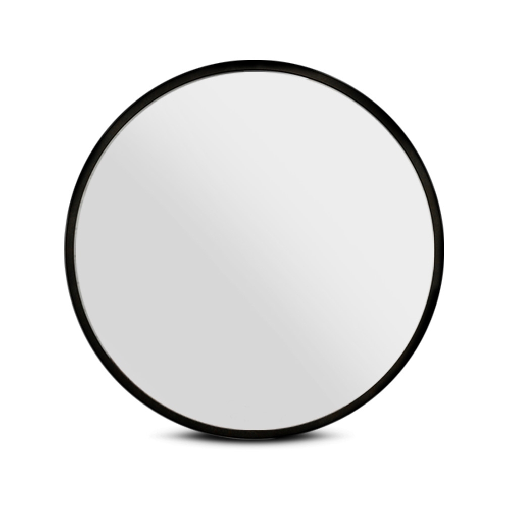 Embellir Round Wall Mirror Makeup Bathroom Mirror Frameless – 90 cm